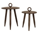 CAFE TABLE DUO SET OF 2 MANGO WOOD - CAFE, SIDE TABLES